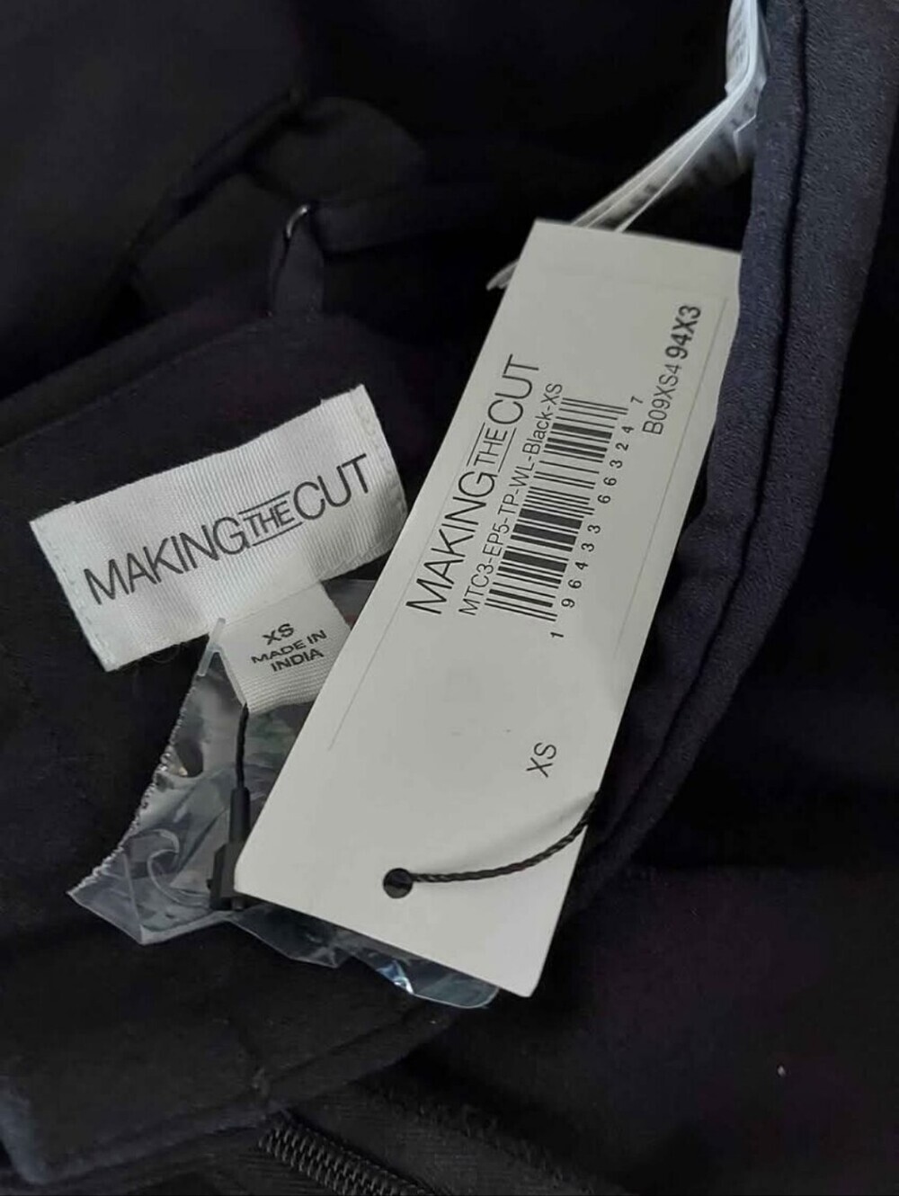 NWT Making The Cut Black Formal Camisole Top Sz XS - Picture 7 of 7